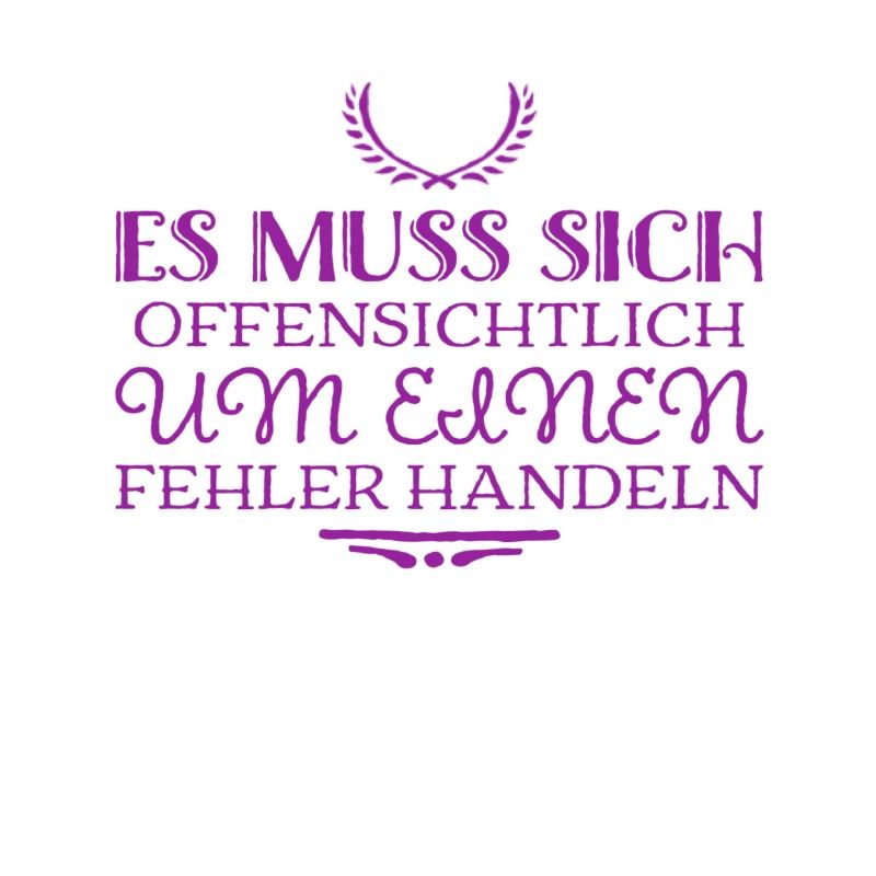 das ist ein Fehler