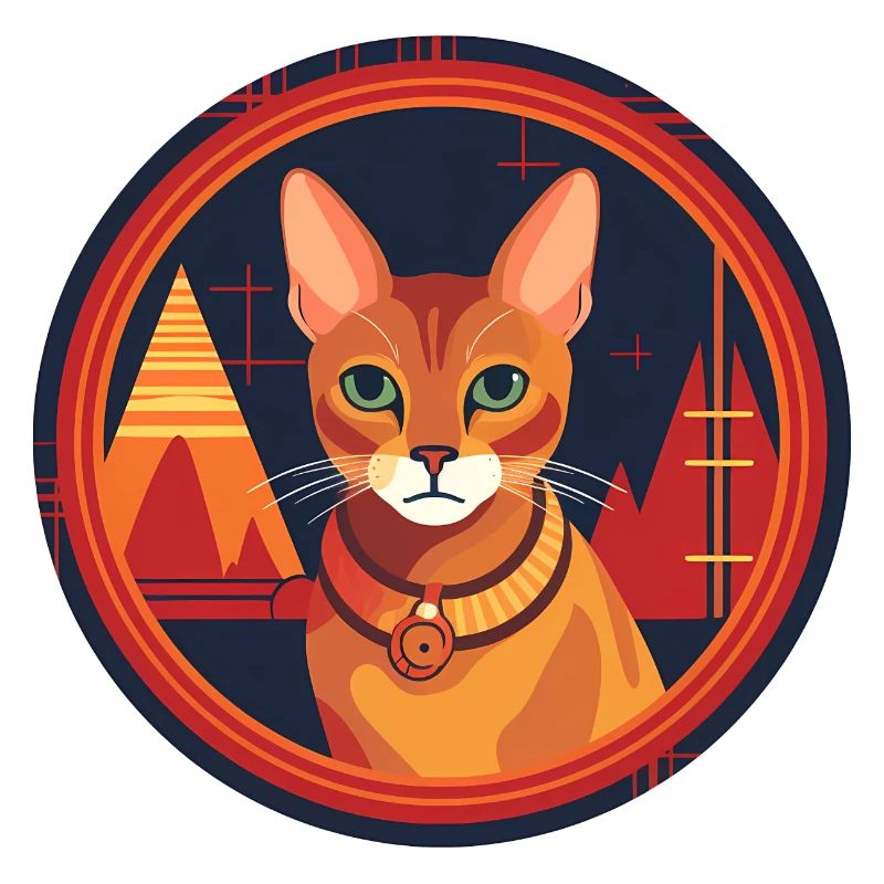 Abessinische Katze Boho Elements, Katzen