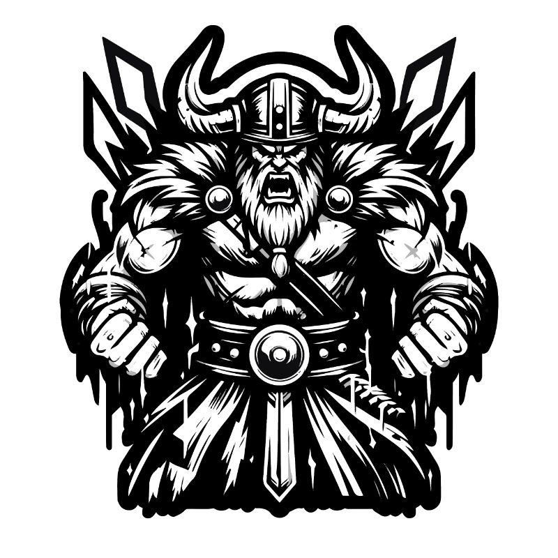 Mächtiger Wikingerkrieger Version 2
