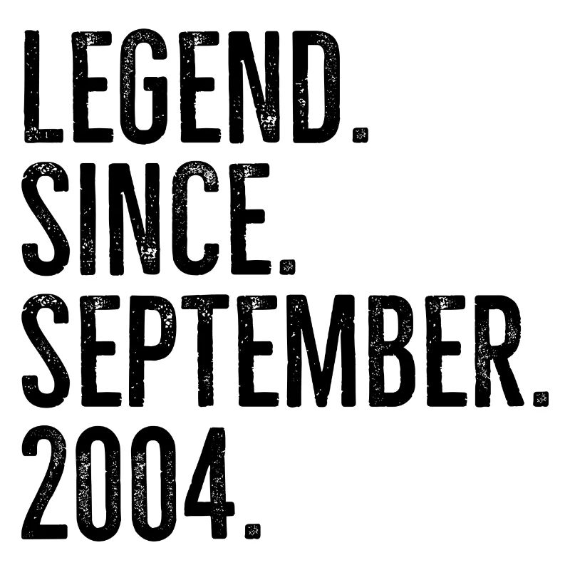 Legende seit September 2004
