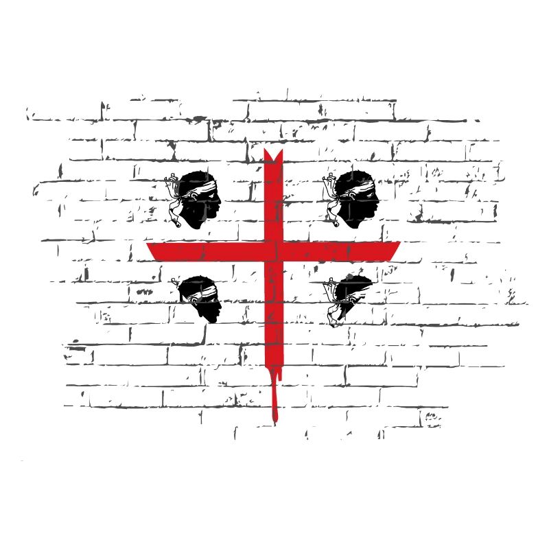 Drapeau de la Sardaigne Drapeau sarde Drapeau de la Sardaigne