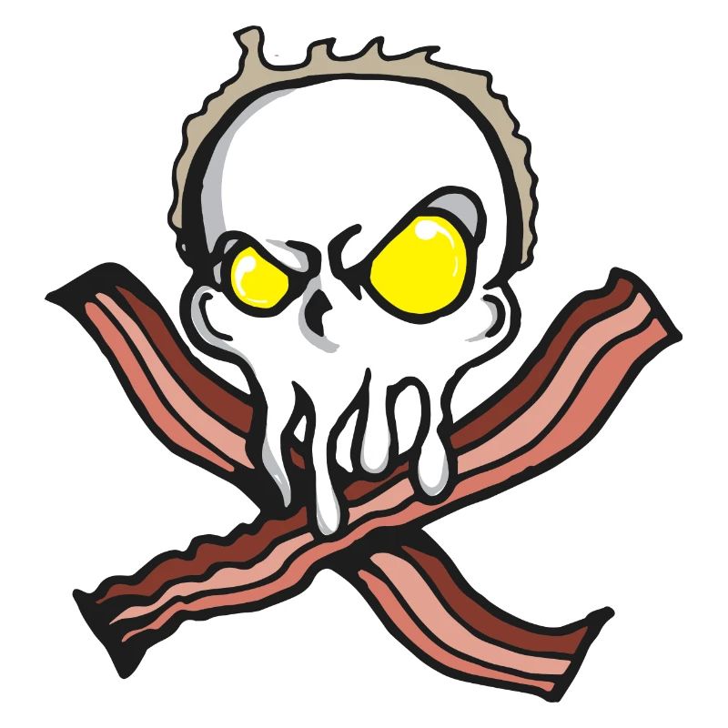 Egg Bacon Breakfast Brunch Fried Egg Pirate Gift