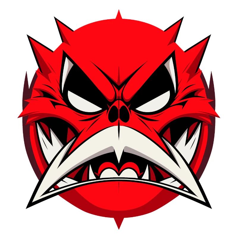 Abstract Evil Face