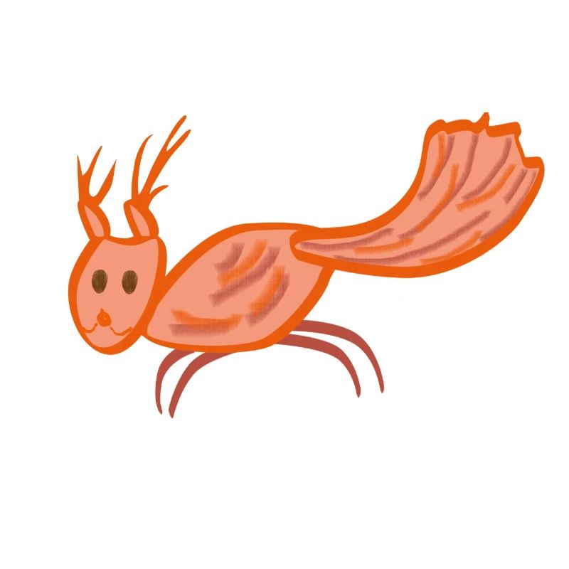 Eichhörnchen Nüsse oder Tee