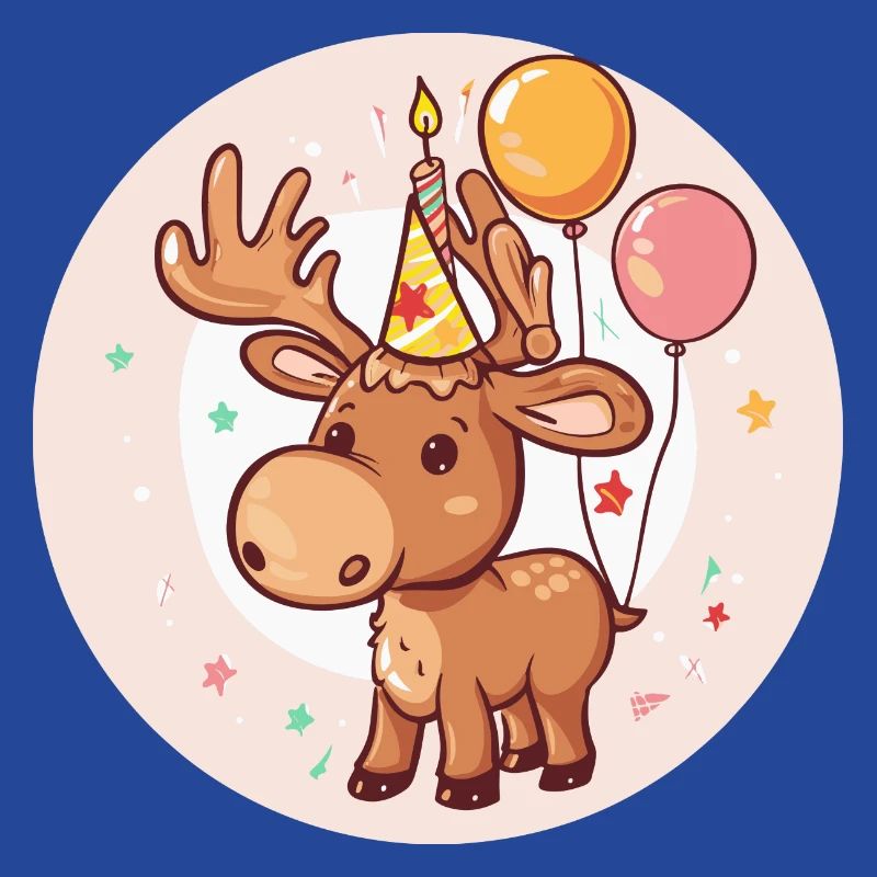 Elch Geburtstag Comic