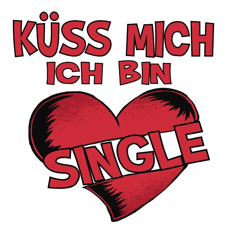 Cooles Valentinstags Küss mich Ich bin Single
