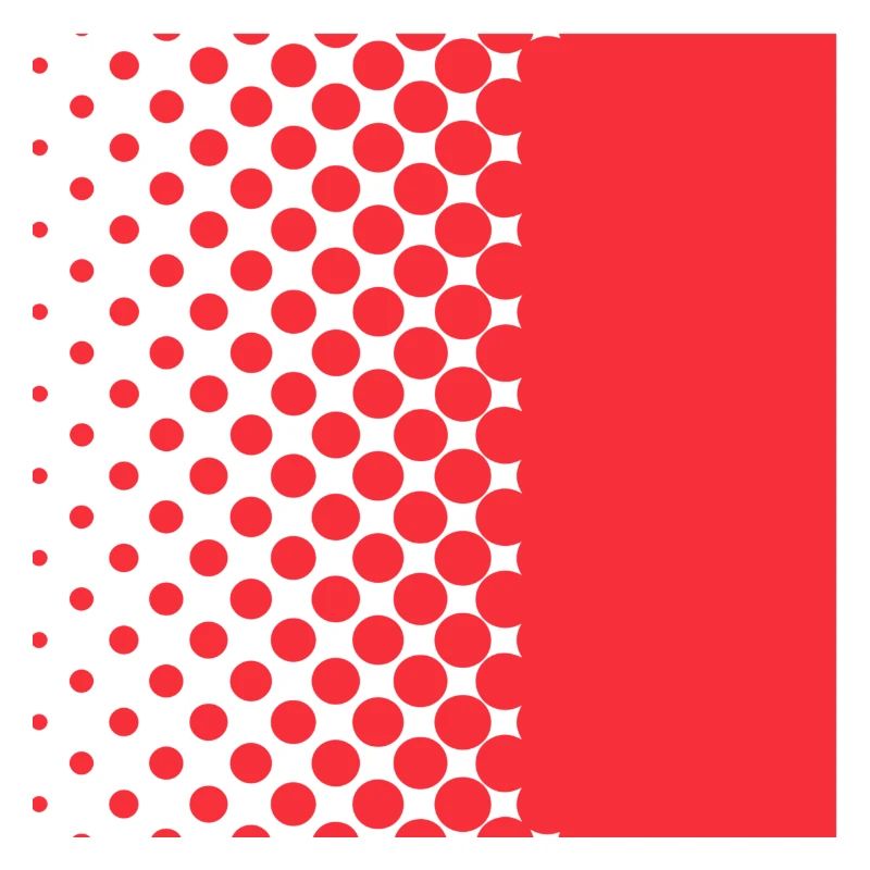 Halftone Gradient Rotes Panel