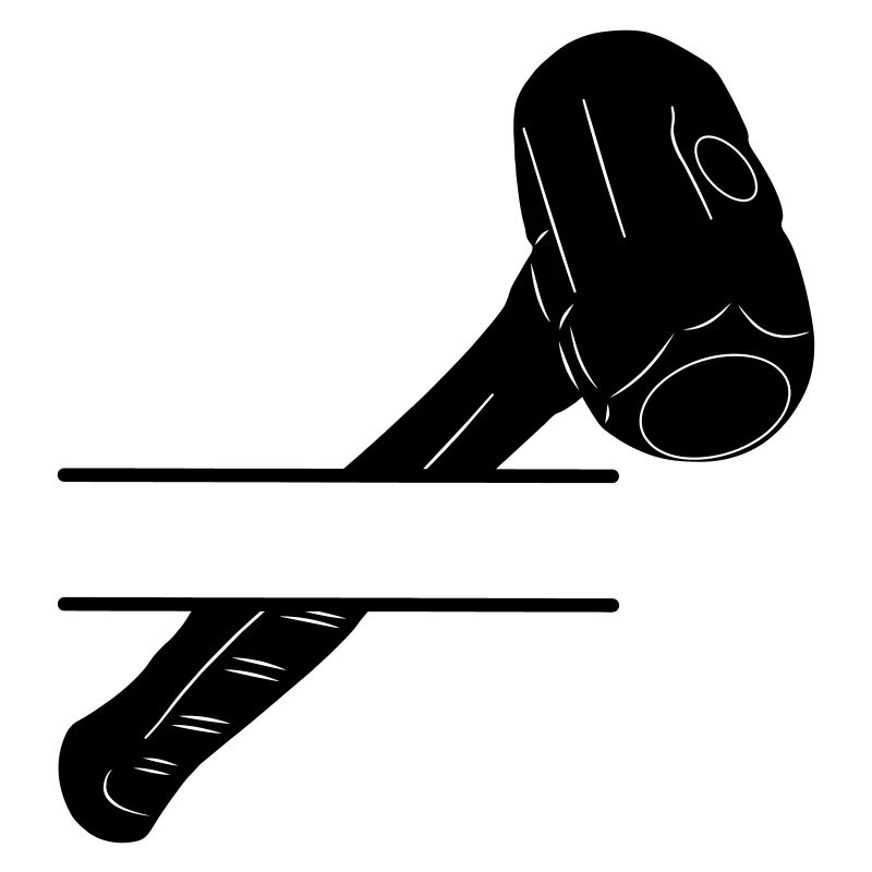 Hammer monogram for demolition