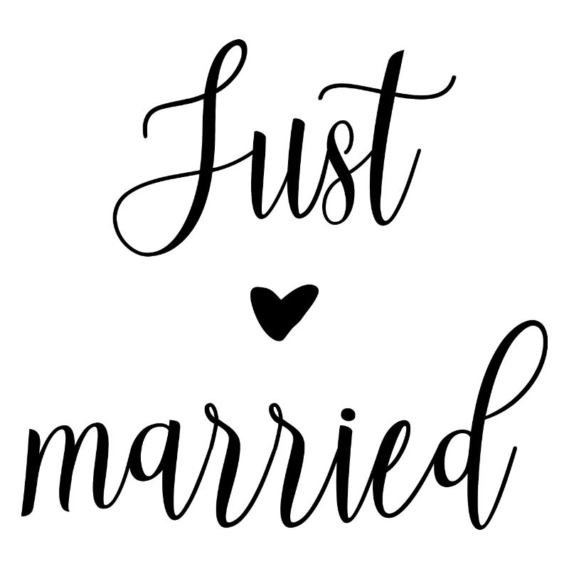 Juste marié avec cœur