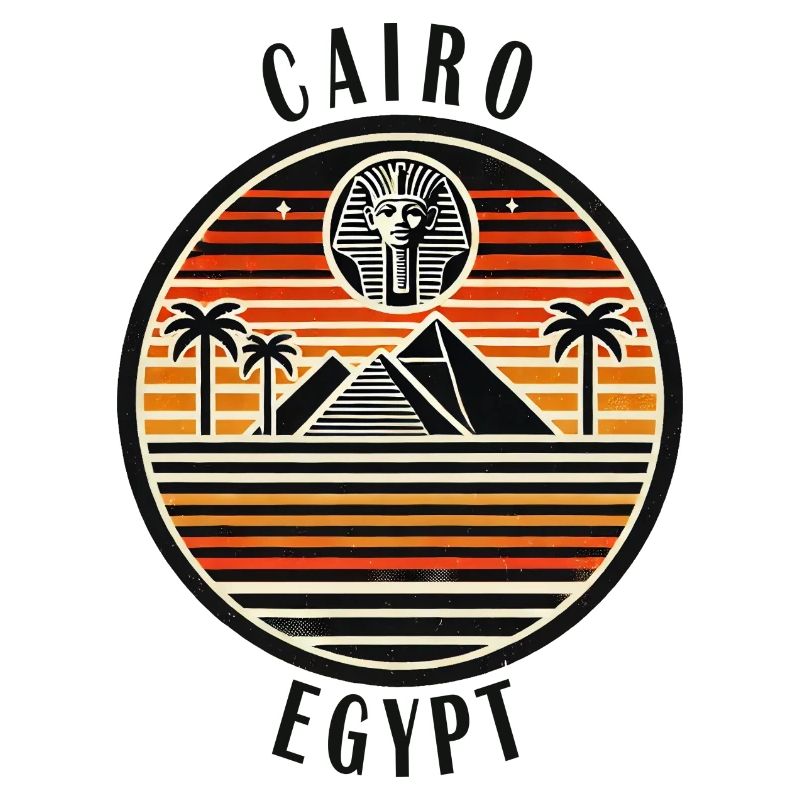 Conception de la pyramide du Caire en Égypte