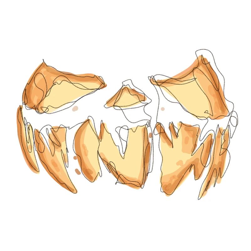 Pumpkin Face Halloween Scribble