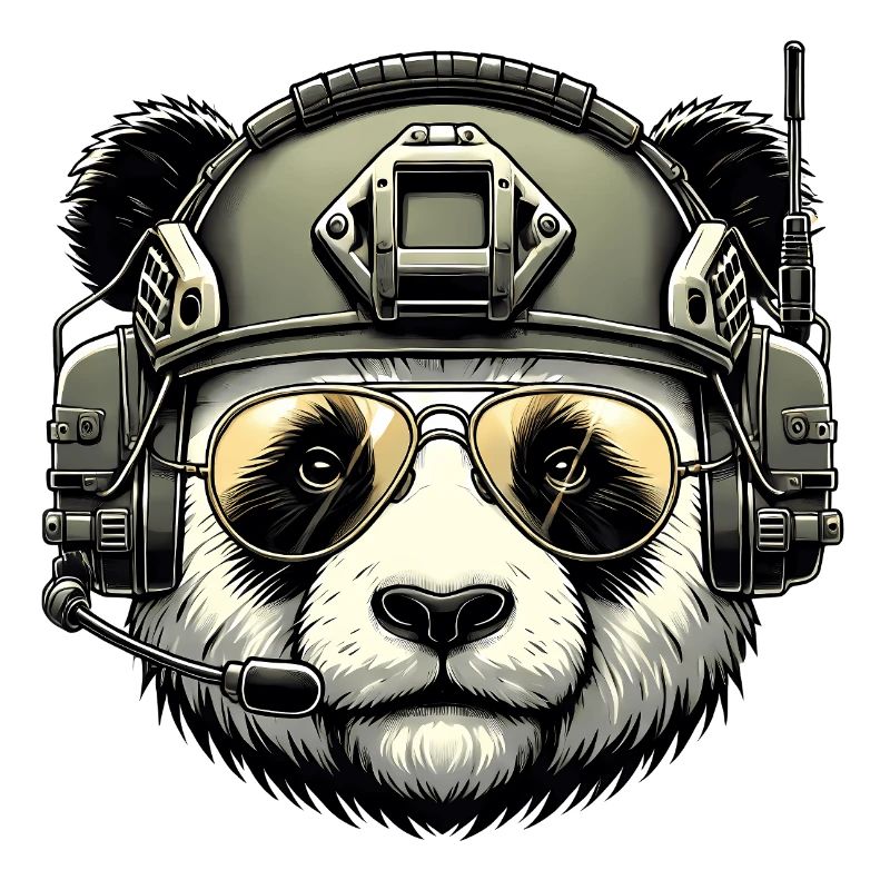 Panda Military Army Design