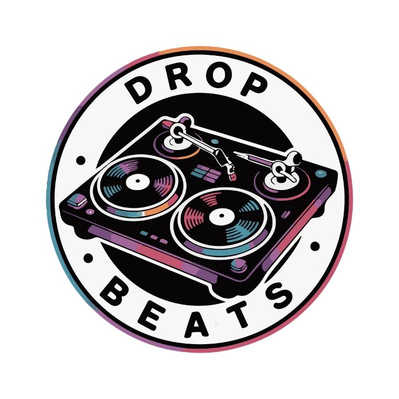 Drop Beat Turntable Illustration