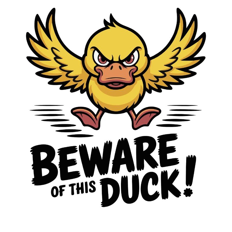 Méfiez-vous de cette attitude de dessin animé de canard