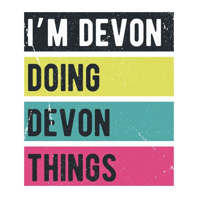 I’m Devon Doing Devon Things Retro Colors