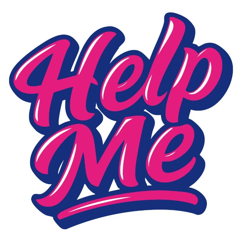 Help Me Neon Script