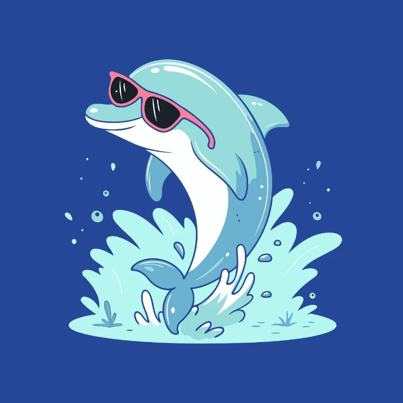 Delfin-Sommer-Pinkbrille