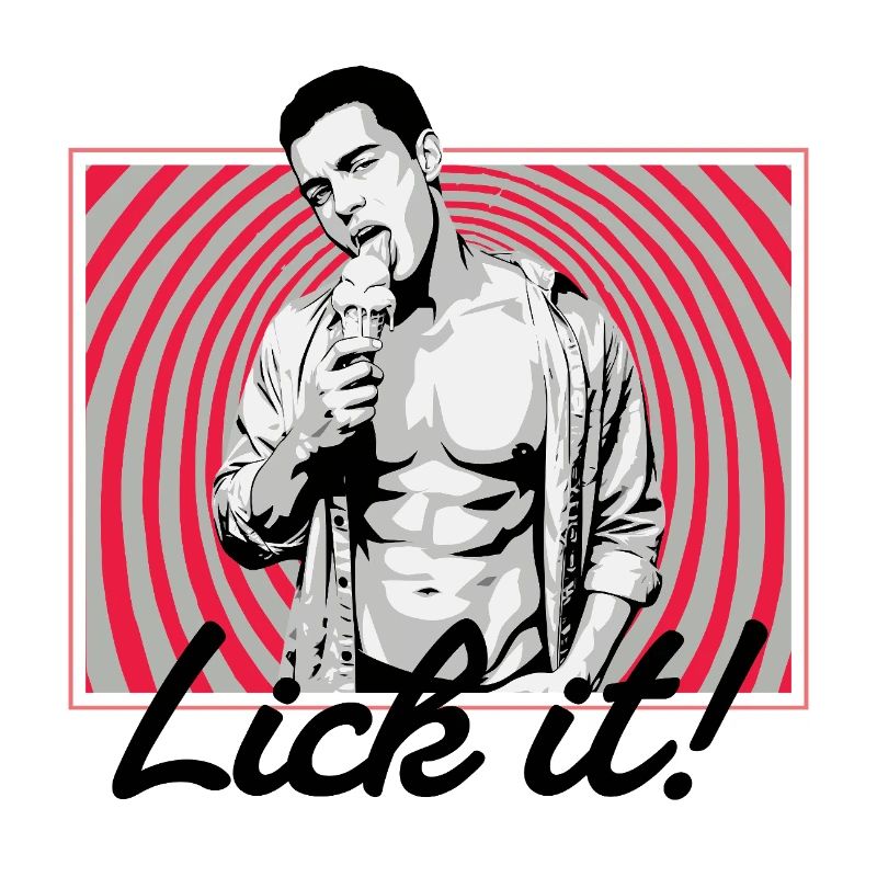 Retro Pop Art: Eiscreme Pose