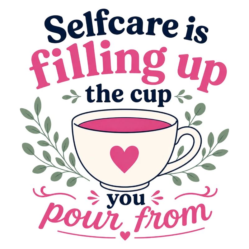 Le soin de soi remplit la tasse d’où vous servez