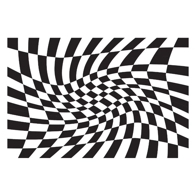 Spirale optique à checker déformé