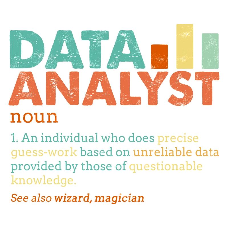 Data Analyst Retro Farbblöcke