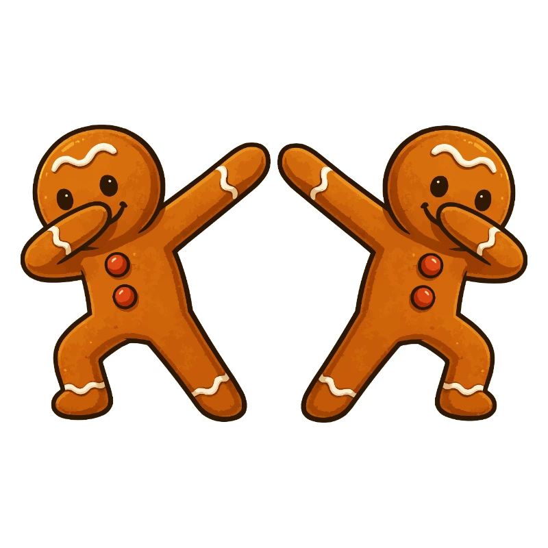 Gingerbread Man Dabbing 2