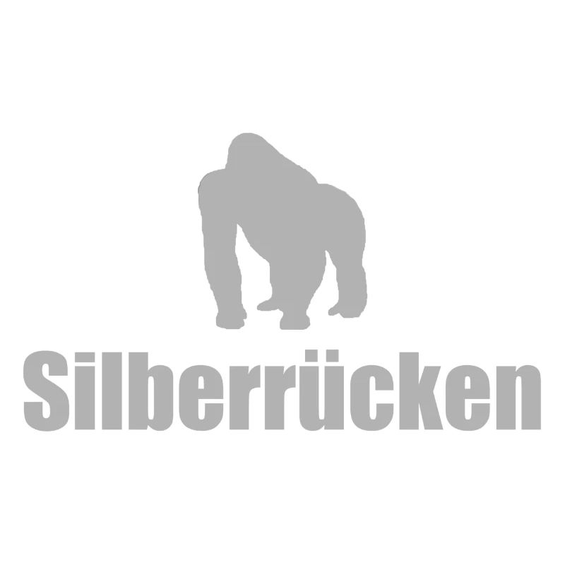 Silverback Gorilla Front Silhouette Front Shirt pour hommes
