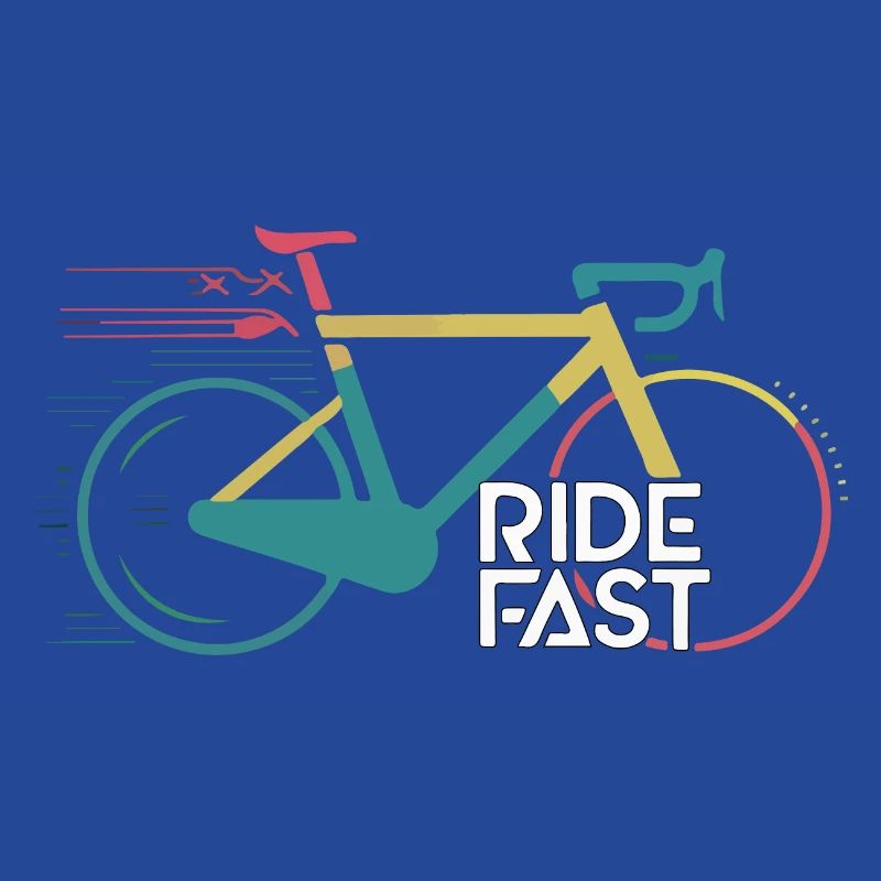 Conception d’impression de vélo de vitesse vive