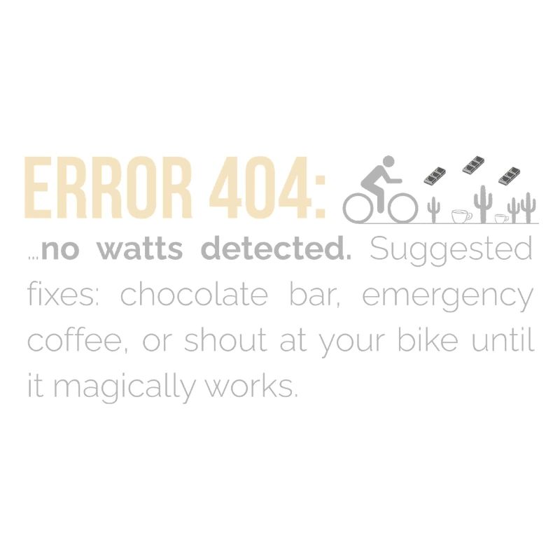 Sweat à capuche cyclable – 404 : Aucun watts détecté