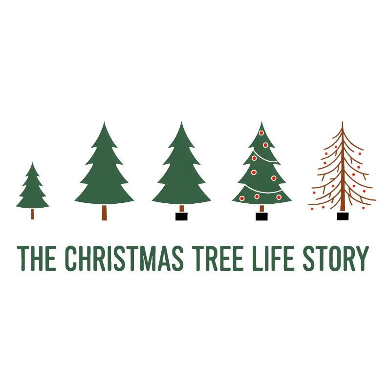 Évolution de l’arbre de Noël - Conception amusante de Noël