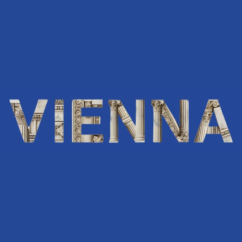 Typographie de Vienne avec architecture classique
