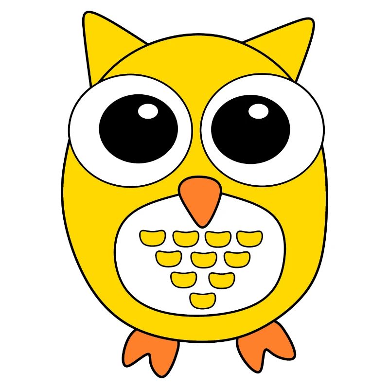 gelbe Eule gelb Vogel Vögelchen Tiere Geschenk