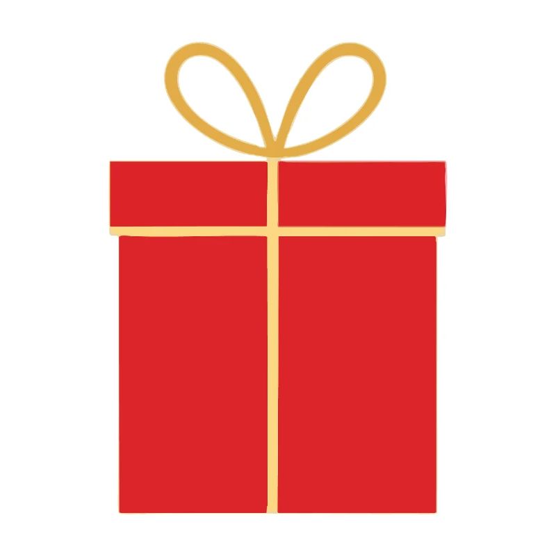 Weihnachtsgeschenk, rote Geschenkbox