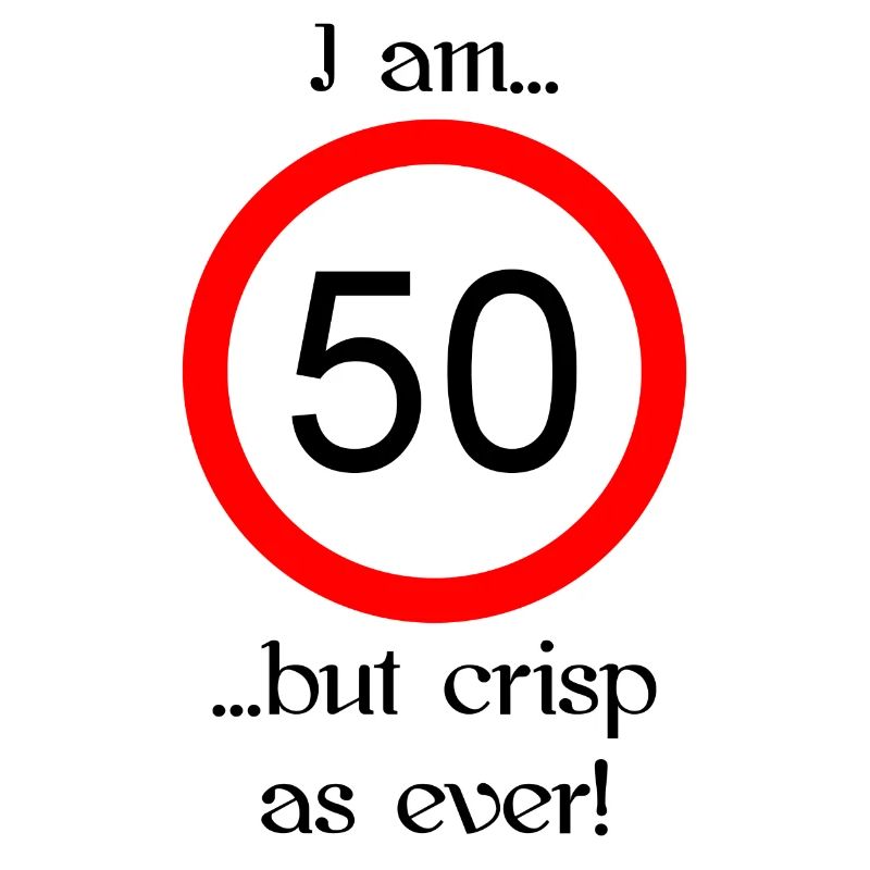 50 years but crisp script black