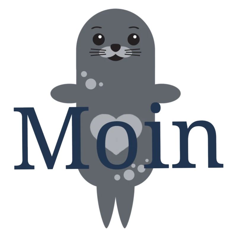 süße Robbe Moin