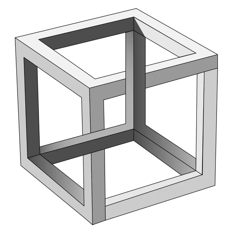 Illusion d'optique Cube