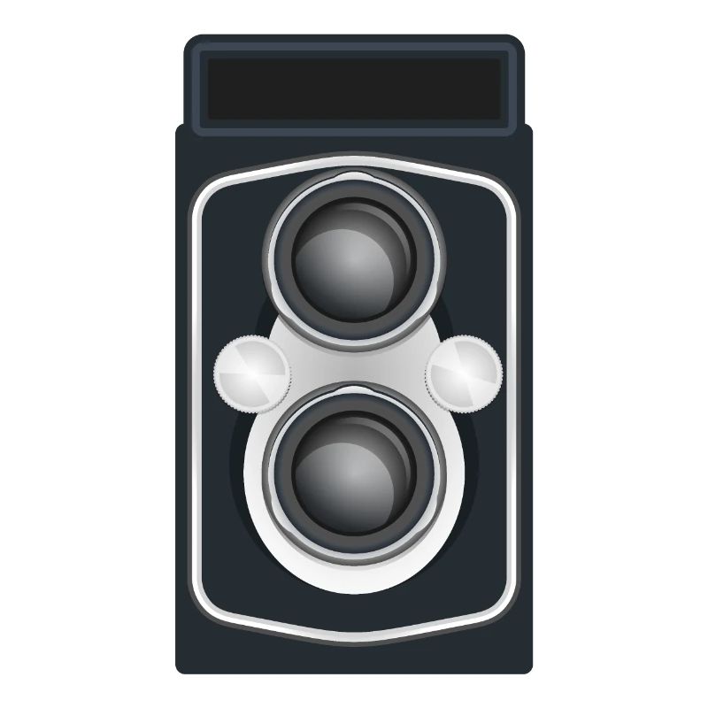 Caméra reflex à double objectif propre