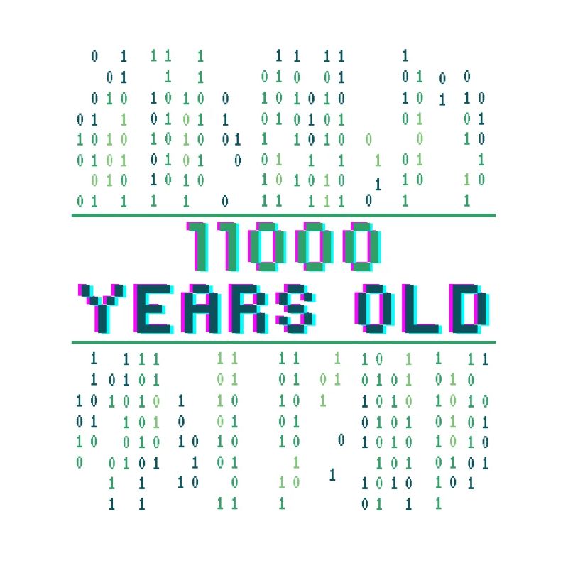 24e anniversaire 24 ans Code binaire Informatique