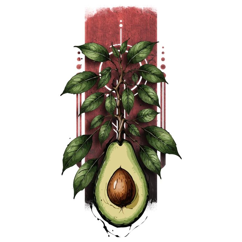 Germe d’avocat : arbre émergeant d’un avocat