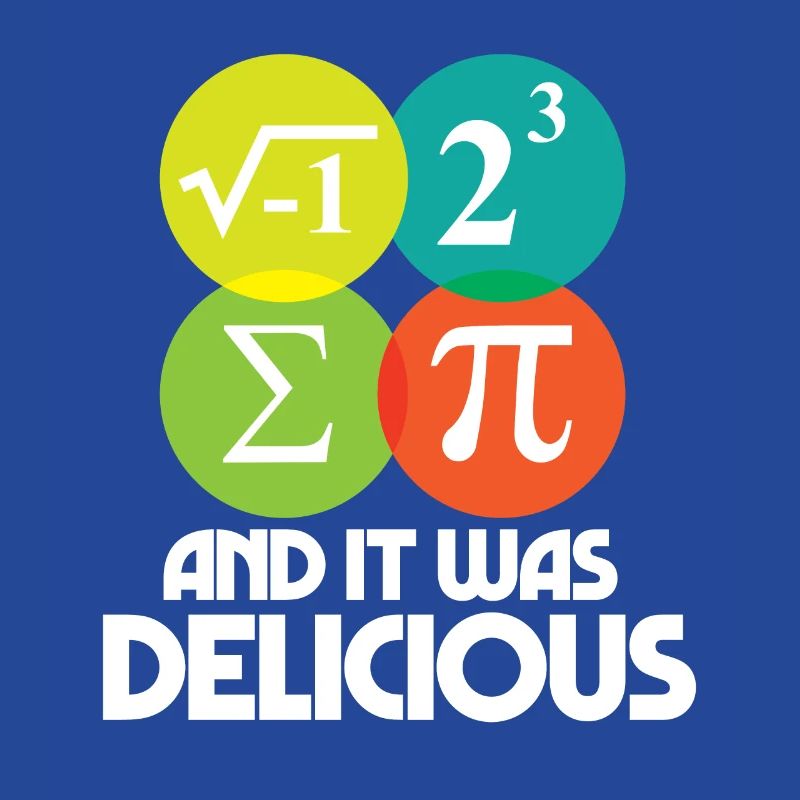 I Ate Some Pie and It Was Delicious Math Pun Pi