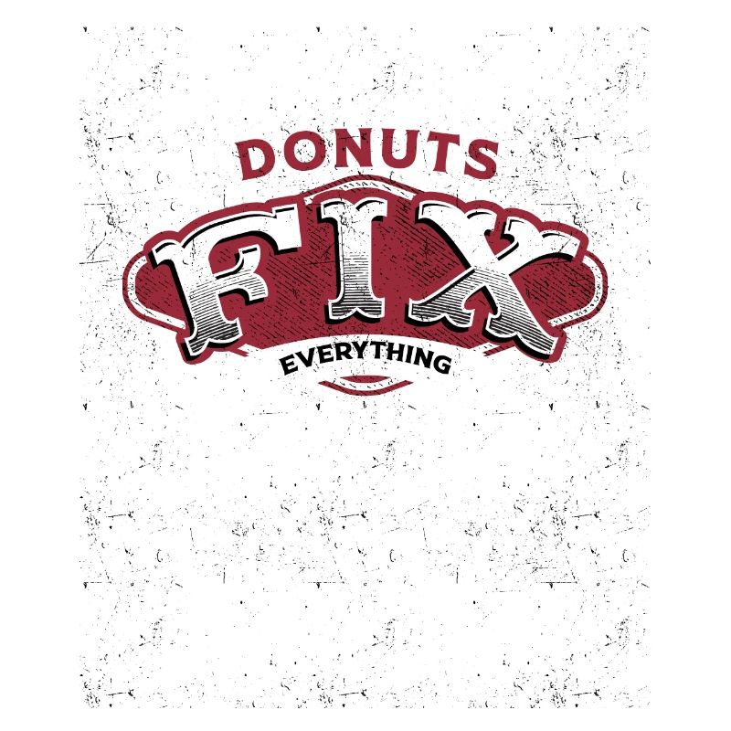 Donuts Fix Everything Retro Vibe