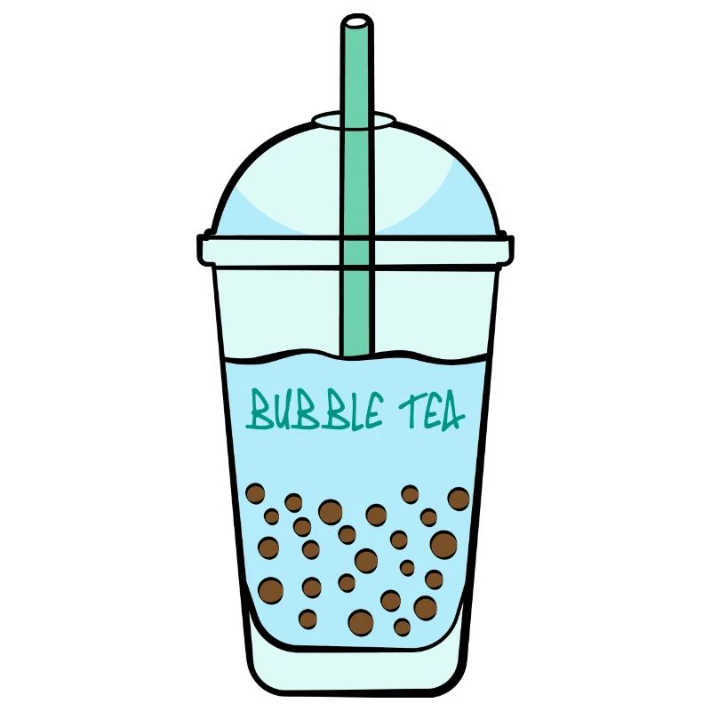 Ein plastik Becher Boba Tea Getränk Bubble Tea