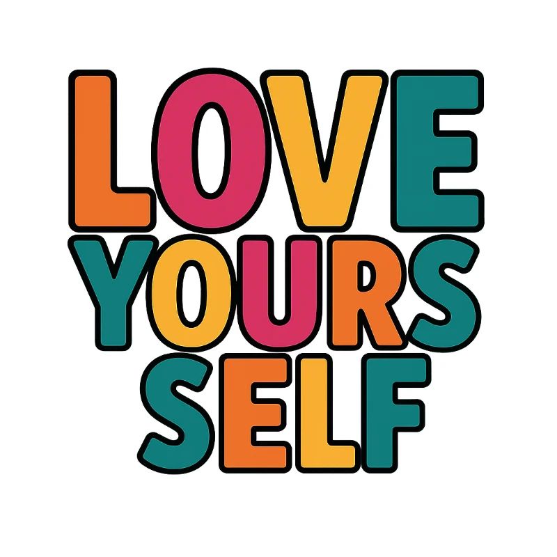 Colorful Self-Esteem Message