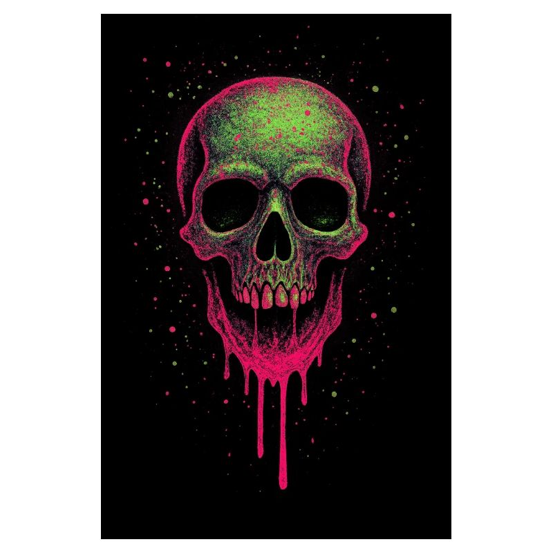 Deathhead – Psychedelischer Neonschädel