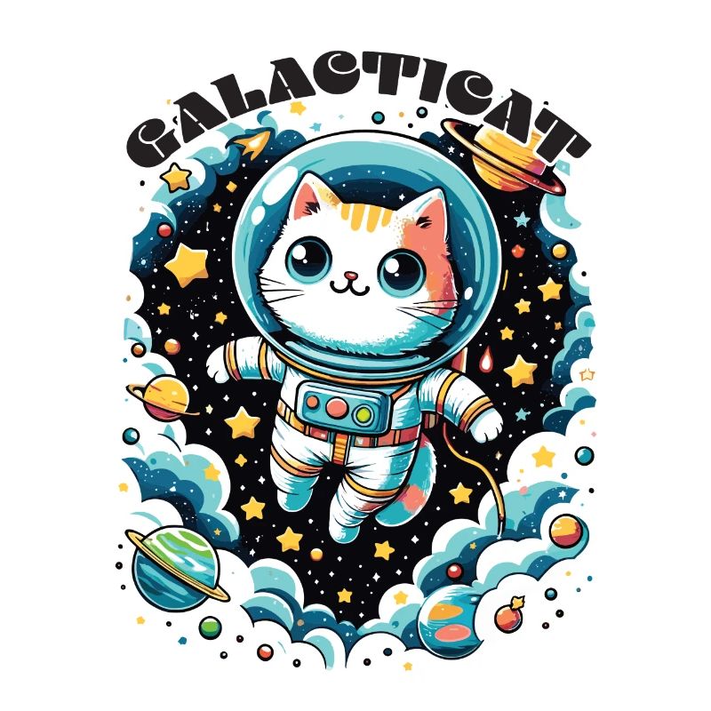 Galacticat chaton astronaute chat de l’espace