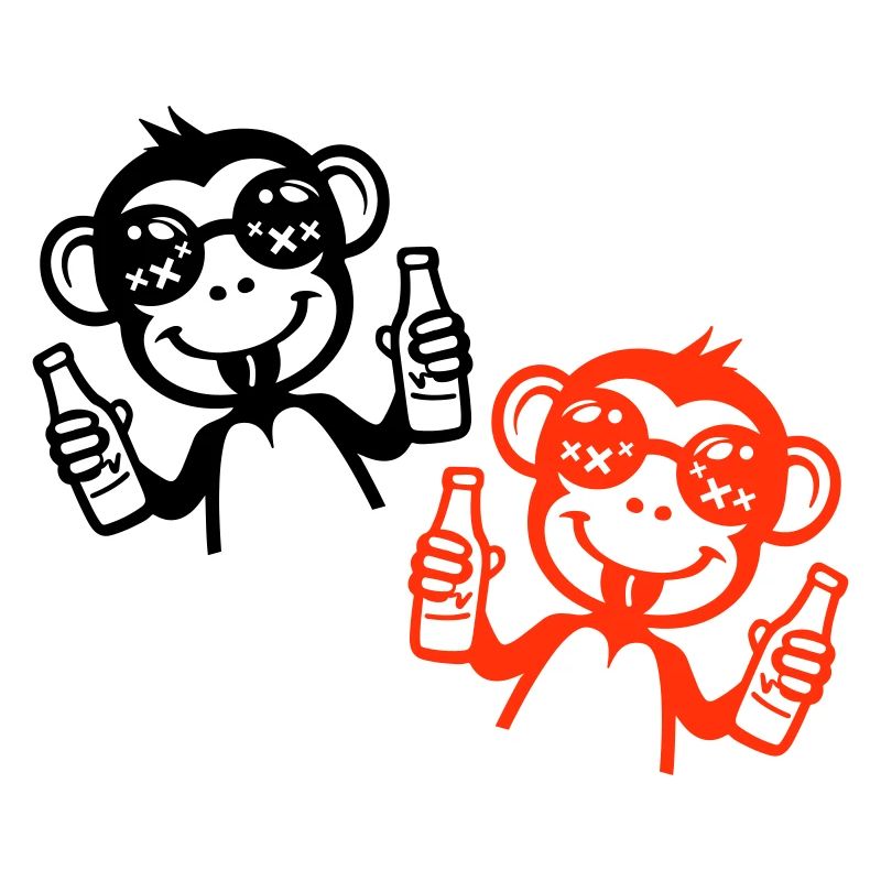 Monkey Beer Party Drunk