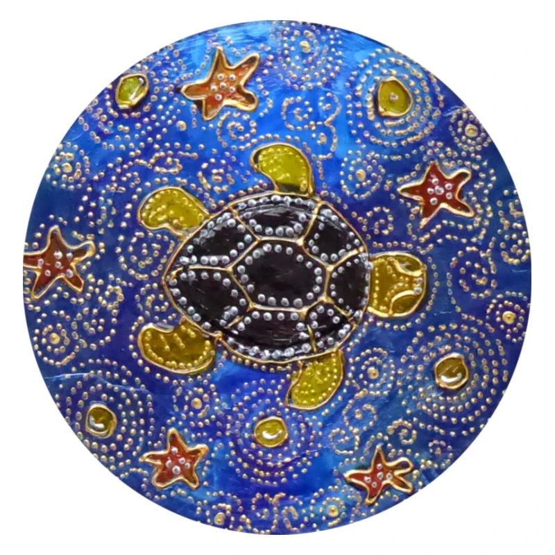Modified blue cd turtle 1