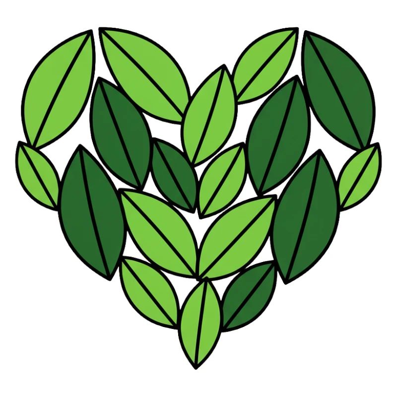Leaf Heart Nature Design