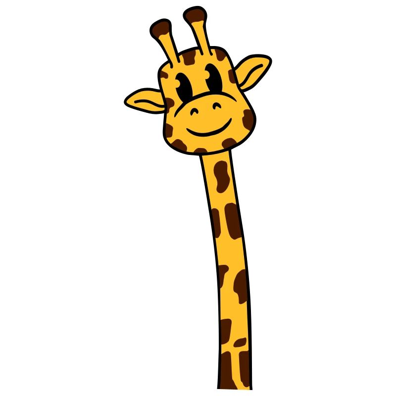 Funny Long Neck Giraffe Cool Cute Animals