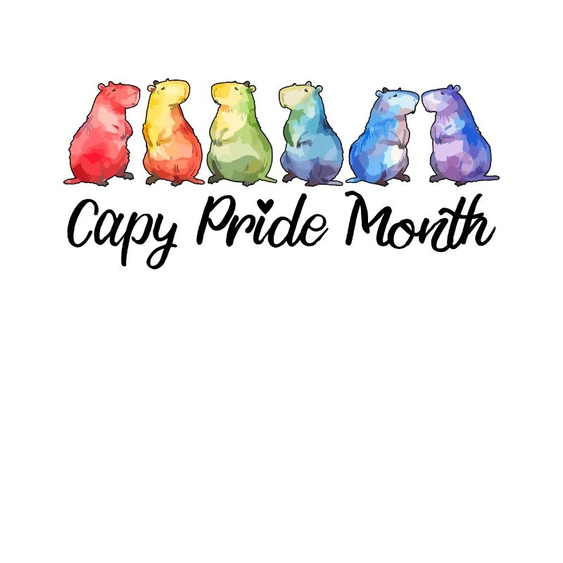 Capy Pride Month Capybara Schwul Lesbisch LGBTQ